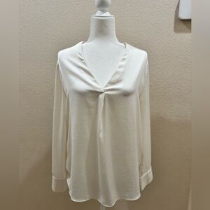 Women’s size large blouse, beige, banana republic